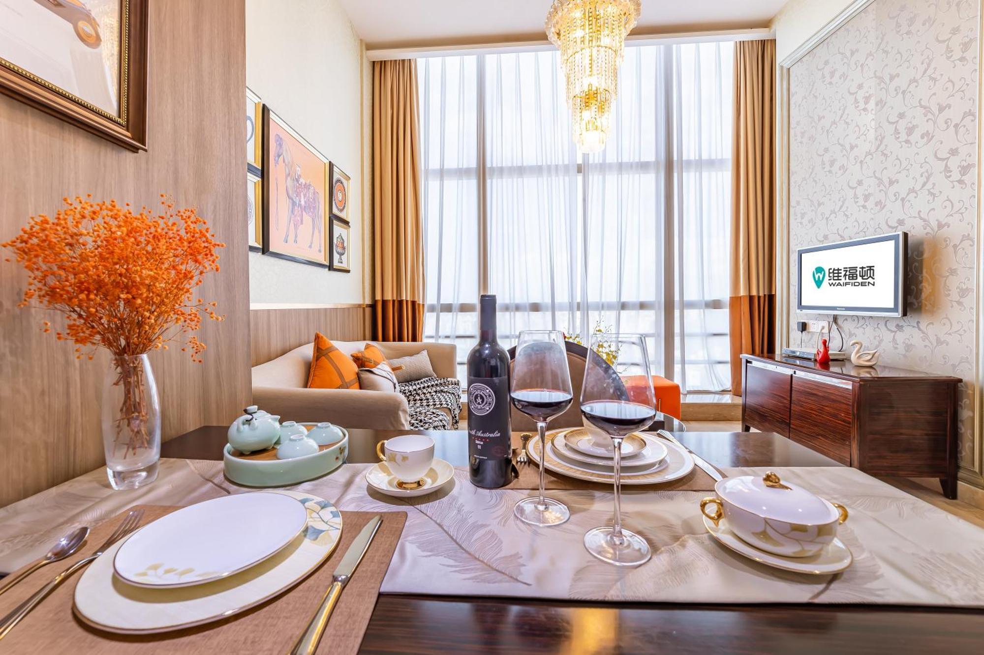 Waifiden Guangzhou Grand View Golden Palace Apartment - Free Shuttle Bus During The Canton Fair Eksteriør bilde