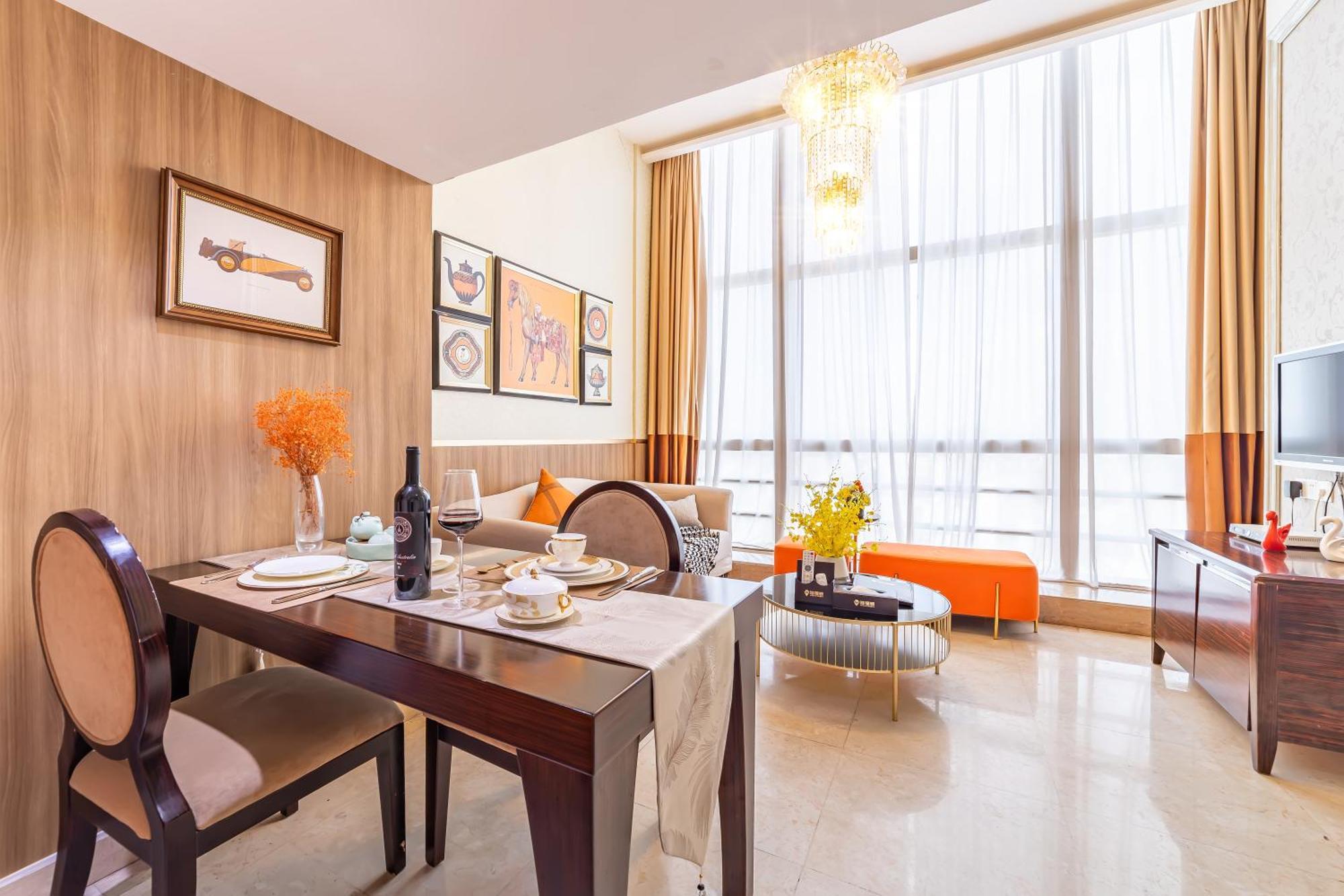Waifiden Guangzhou Grand View Golden Palace Apartment - Free Shuttle Bus During The Canton Fair Eksteriør bilde