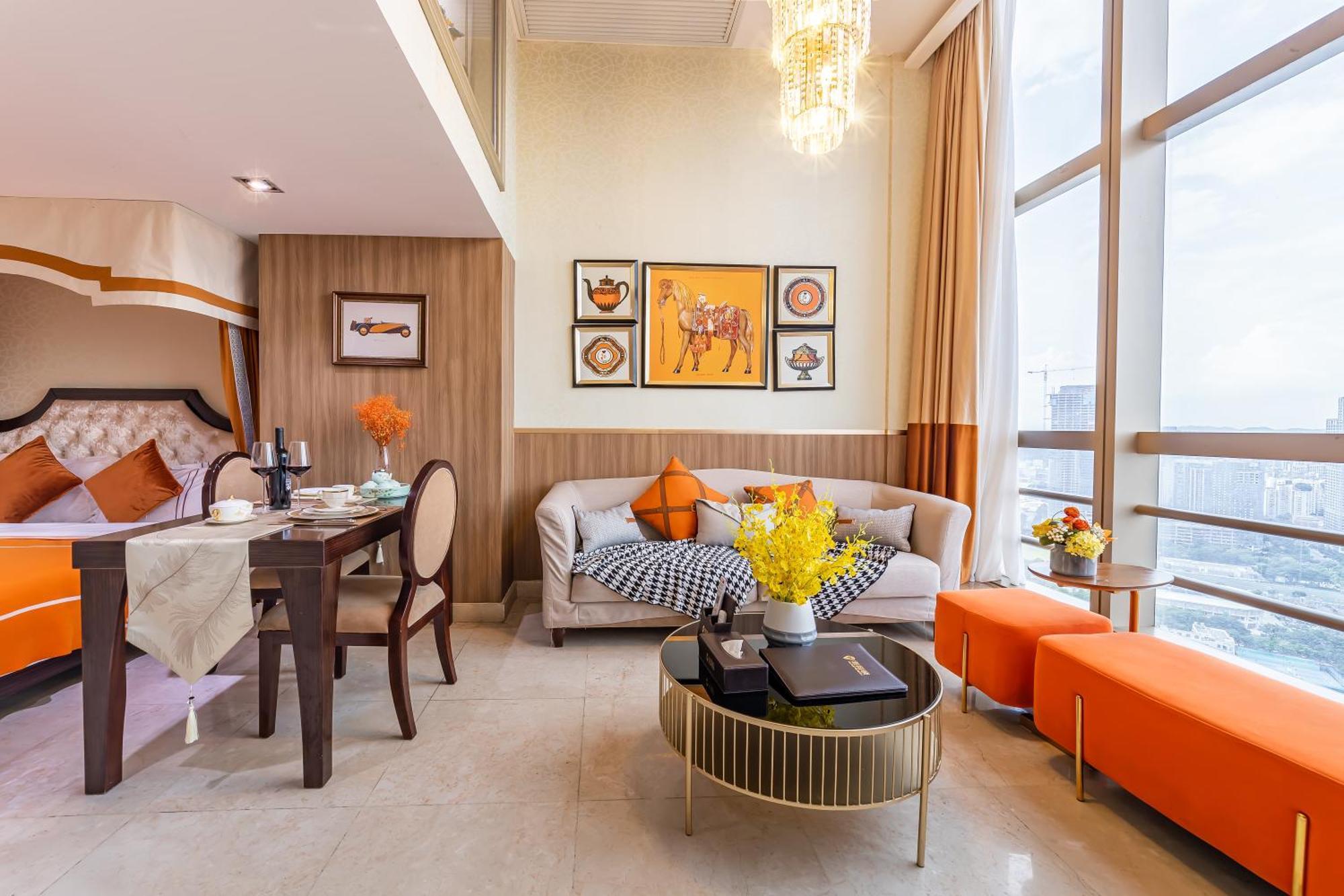 Waifiden Guangzhou Grand View Golden Palace Apartment - Free Shuttle Bus During The Canton Fair Eksteriør bilde