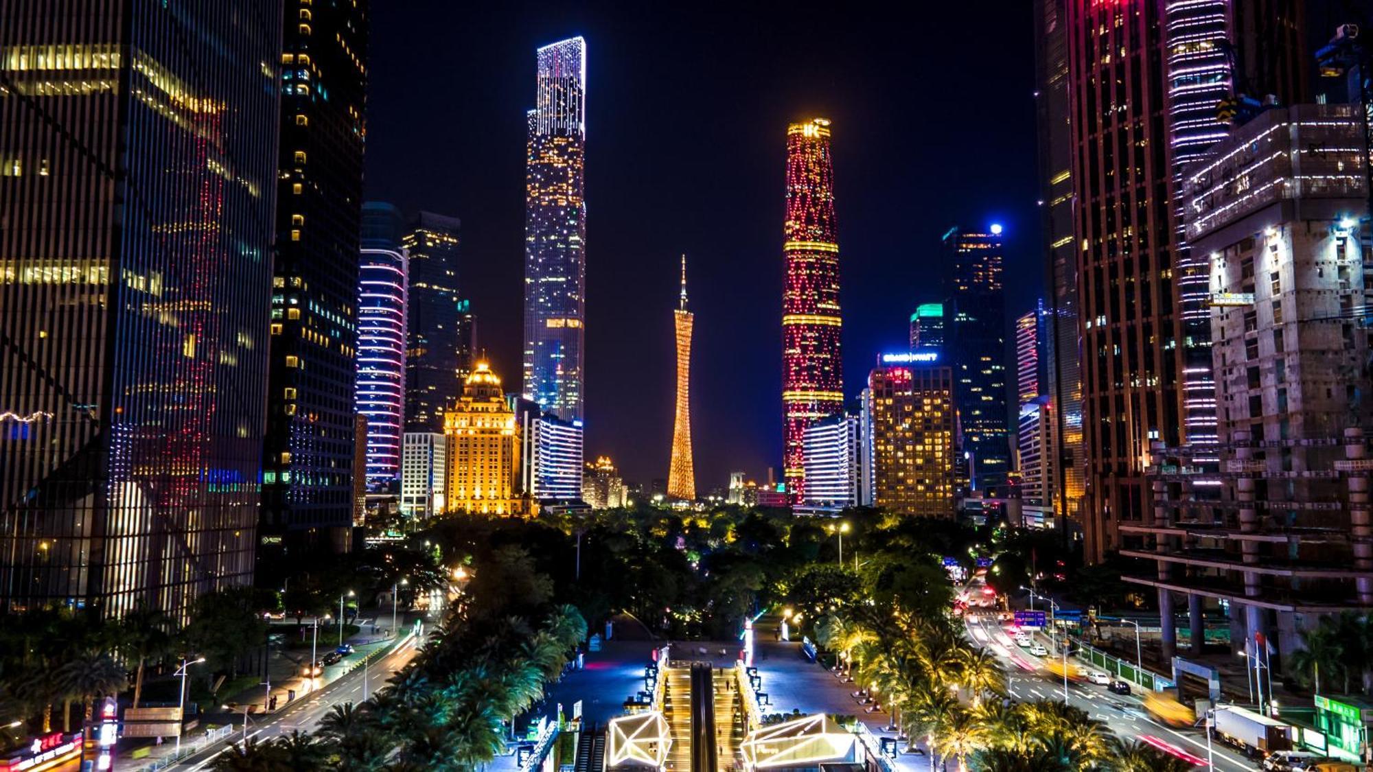 Waifiden Guangzhou Grand View Golden Palace Apartment - Free Shuttle Bus During The Canton Fair Eksteriør bilde
