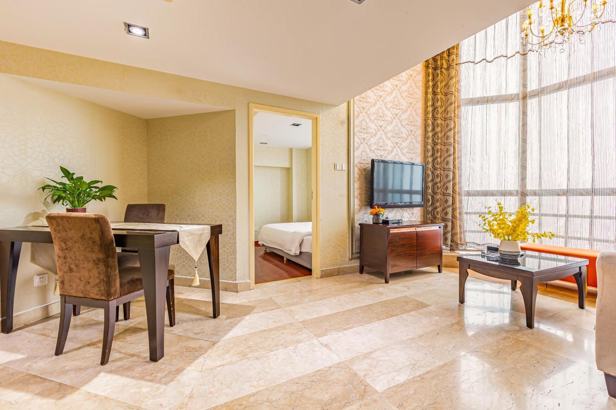 Waifiden Guangzhou Grand View Golden Palace Apartment - Free Shuttle Bus During The Canton Fair Rom bilde